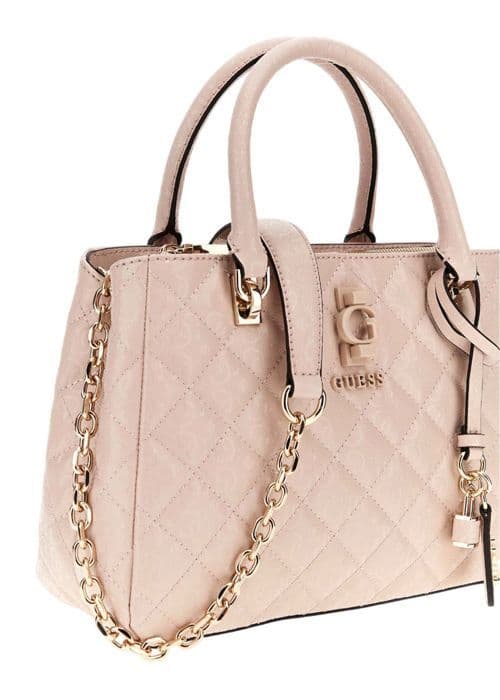 GUESS Handväska i lax för kvinnor - Bessey Lyxig Satchel Sand 290546