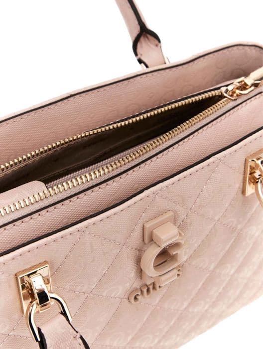 GUESS Handväska i lax för kvinnor - Bessey Lyxig Satchel Sand 290546