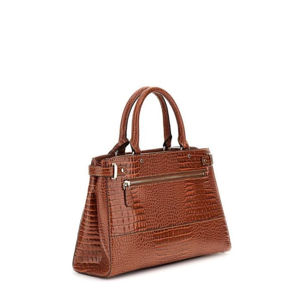 GUESS Handväska brun för kvinnor - Silvye Luxury Satchel Cognac 295387