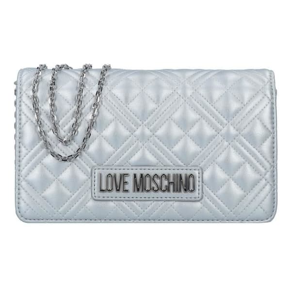 Axelväska - LOVE MOSCHINO - Smart Daily - 22.5 cm - Metallisk silver - Syntetisk