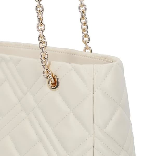 Sac à bandoulière Love Moschino Matelassé 38.5 cm - Elfenben - Matelassé - Dam