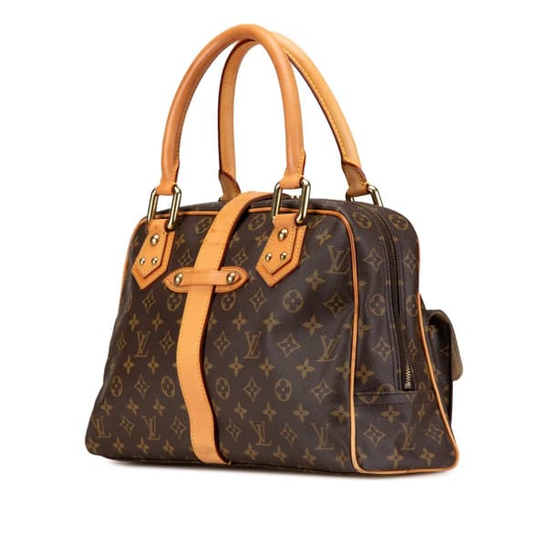 Pre-owned Louis Vuitton Monogram Manhattan GM Brown
