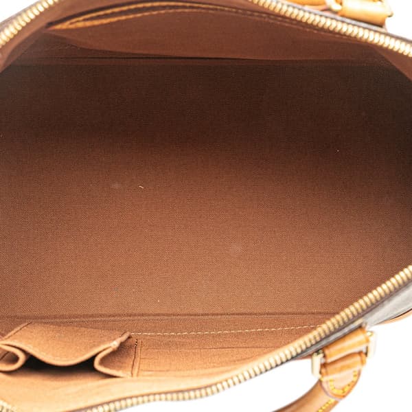 Pre-owned Louis Vuitton Monogram Alma PM Brown