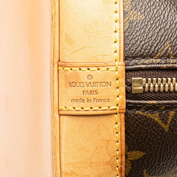 Pre-owned Louis Vuitton Monogram Alma PM Brown