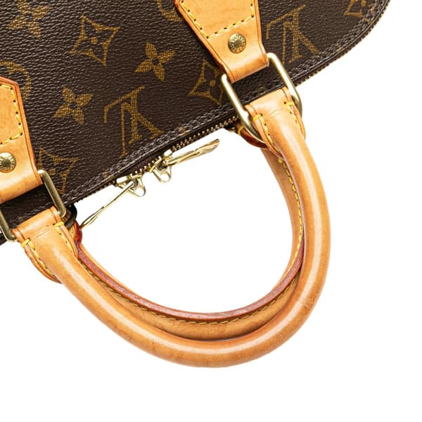 Pre-owned Louis Vuitton Monogram Alma PM Brown
