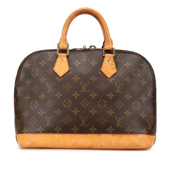 Pre-owned Louis Vuitton Monogram Alma PM Brown