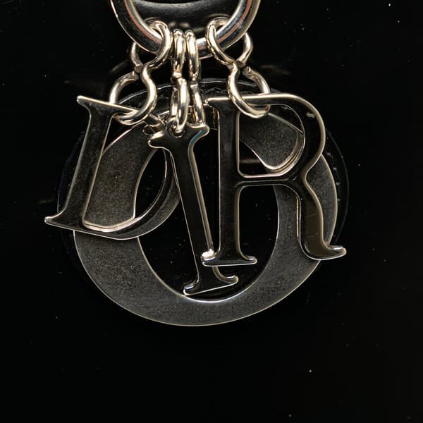 Pre-owned Dior Medium Patent Lady Dior Black
