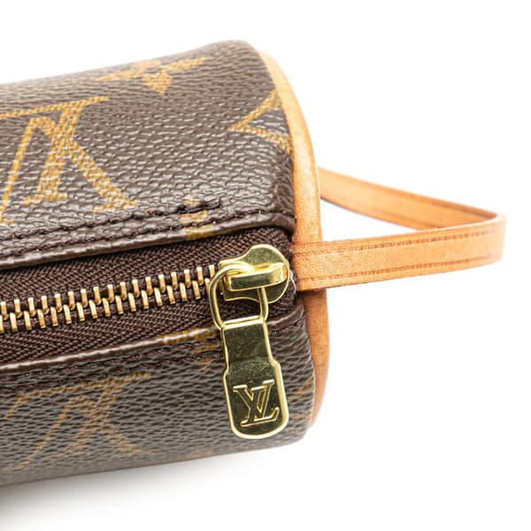 Pre-owned Louis Vuitton Monogram Papillon Pochette Brown