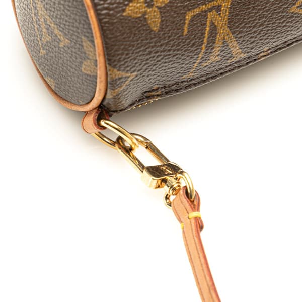 Pre-owned Louis Vuitton Monogram Papillon Pochette Brown