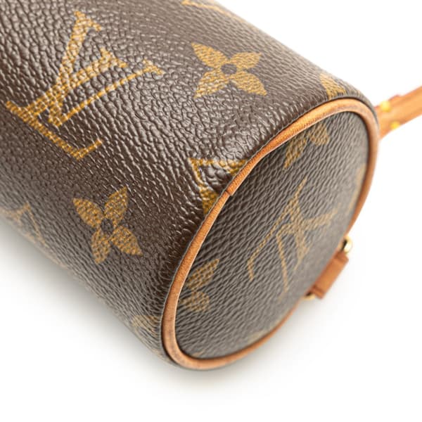 Pre-owned Louis Vuitton Monogram Papillon Pochette Brown