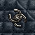 Pikkukuva 9 / 10: Pre-owned Chanel Large Caviar Coco Top Handle Bag Blue