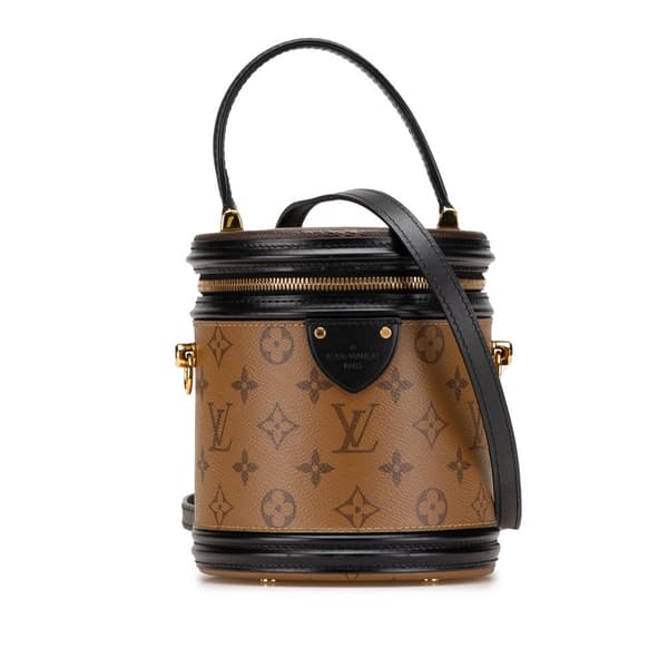 Pre-owned Louis Vuitton Monogram Reverse Cannes Brown