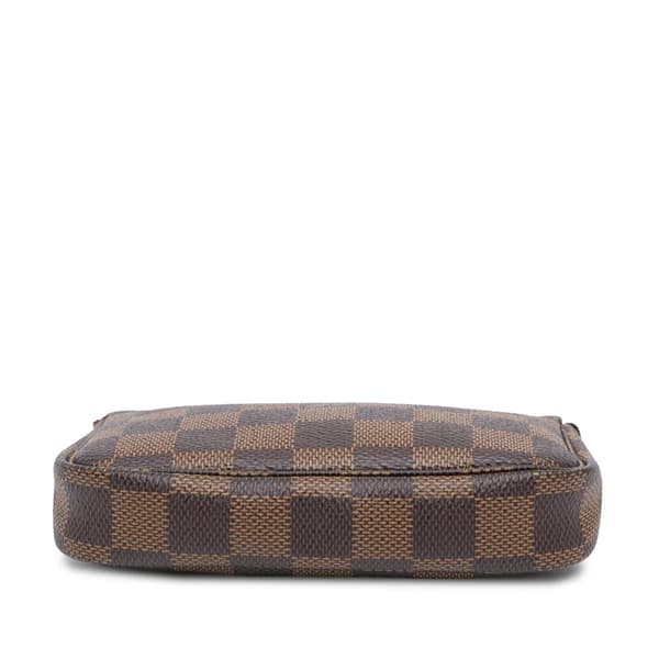 Pre-owned Louis Vuitton Damier Ebene Mini Pochette Accessoires Brown