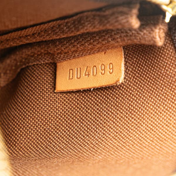 Pre-owned Louis Vuitton Monogram Mini Pochette Accessoires Brown