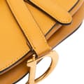 Miniatyrbilde 7 av 10: Pre-owned Dior Mini Grained Calfskin Saddle Bag Brown
