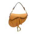 Miniatyrbilde 1 av 10: Pre-owned Dior Mini Grained Calfskin Saddle Bag Brown
