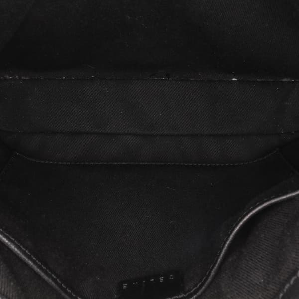 Pre-owned Celine C Macadam Suede Handbag Black