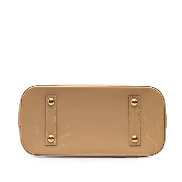 Pre-owned Louis Vuitton Monogram Vernis Alma PM Brown