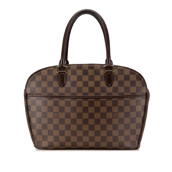 Pre-owned Louis Vuitton Damier Ebene Sarria Horizontal Brown