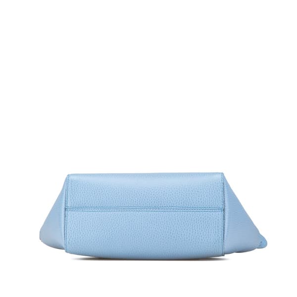 Pre-owned Gucci Mini Leather Swing Satchel Blue