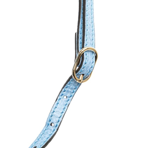 Pre-owned Gucci Mini Leather Swing Satchel Blue