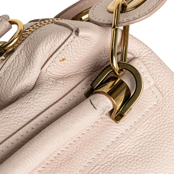 Pre-owned Chloé Medium Leather Paraty Satchel Pink