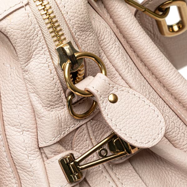 Pre-owned Chloé Medium Leather Paraty Satchel Pink