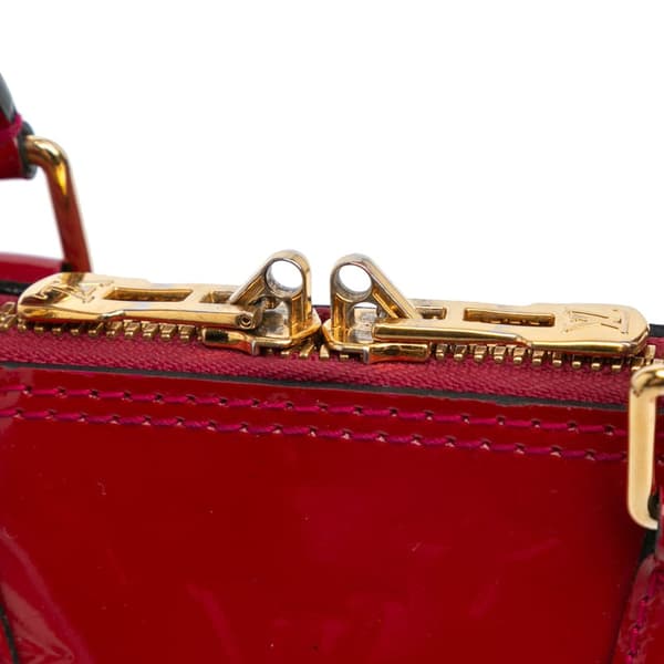 Pre-owned Louis Vuitton Monogram Vernis Alma BB Red
