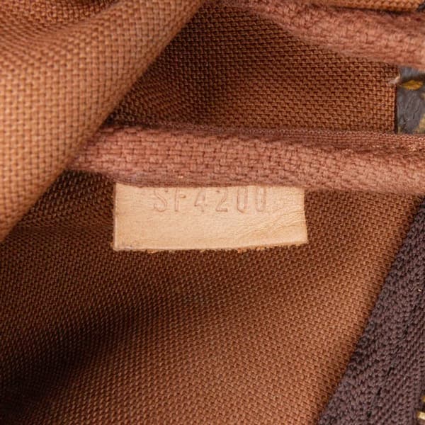 Pre-owned Louis Vuitton Monogram Mini Pochette Accessoires Brown