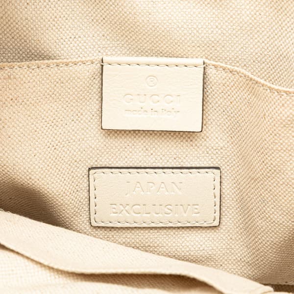 Pre-owned Gucci GG Ribbon Herbarium Satchel Pink