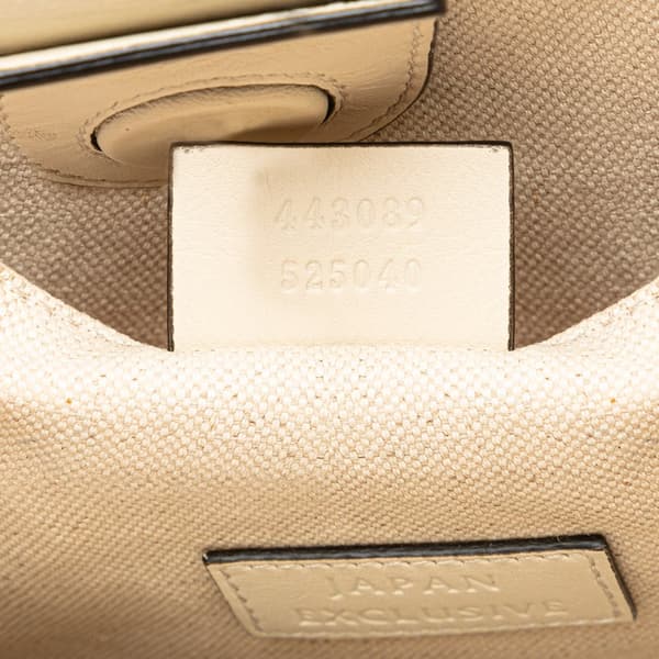 Pre-owned Gucci GG Ribbon Herbarium Satchel Pink