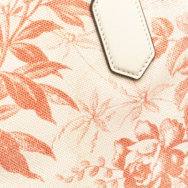 Pre-owned Gucci GG Ribbon Herbarium Satchel Pink