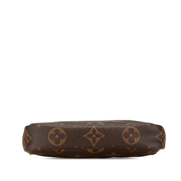 Pre-owned Louis Vuitton Monogram Mini Pochette Accessoires Brown