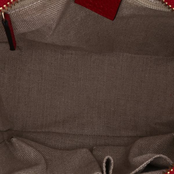 Pre-owned Gucci Small GG Canvas Bree Satchel Brown