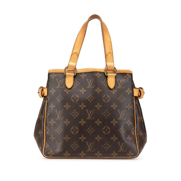 Pre-owned Louis Vuitton Monogram Batignolles Vertical PM Brown