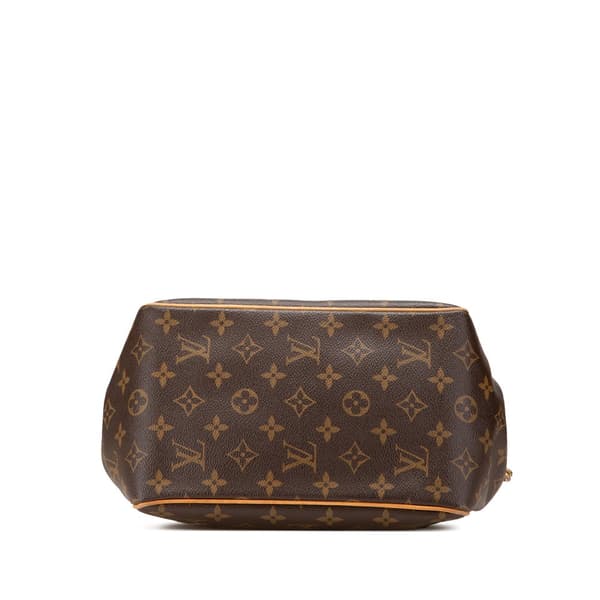 Pre-owned Louis Vuitton Monogram Batignolles Vertical PM Brown