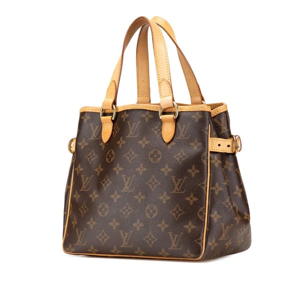 Pre-owned Louis Vuitton Monogram Batignolles Vertical PM Brown