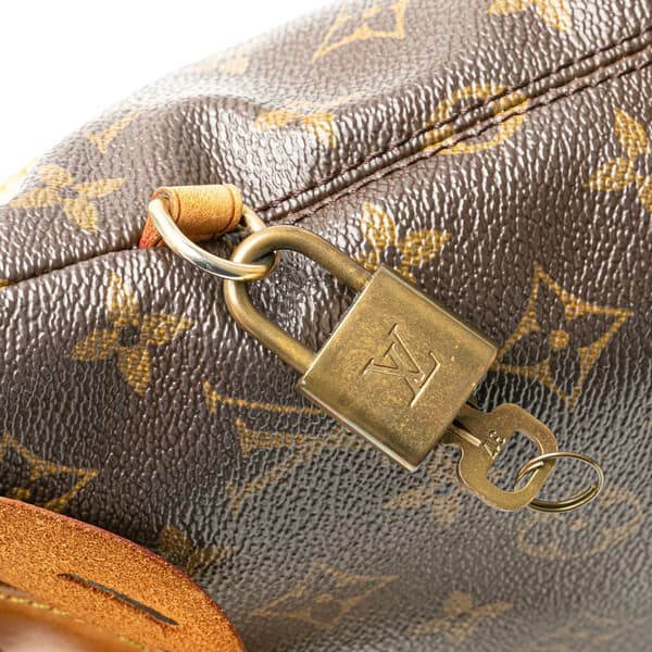 Pre-owned Louis Vuitton Monogram Lockit PM Brown
