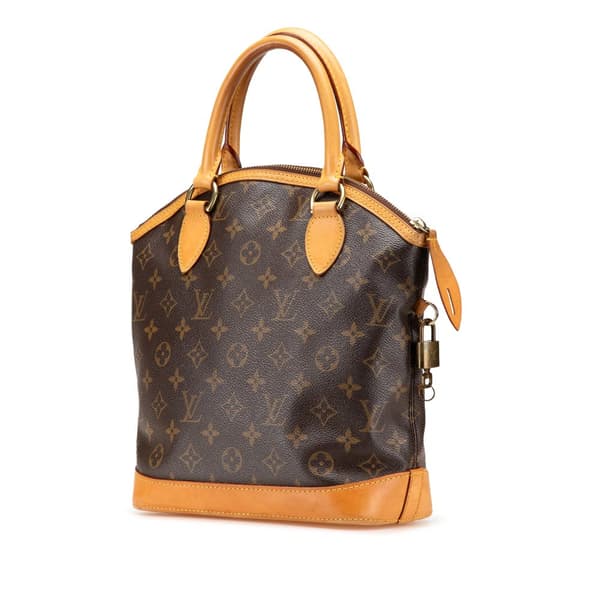 Pre-owned Louis Vuitton Monogram Lockit PM Brown