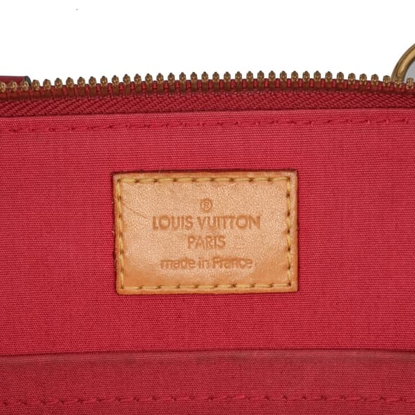 Pre-owned Louis Vuitton Monogram Vernis Alma BB Red