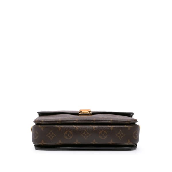 Pre-owned Louis Vuitton Monogram Pochette Metis Brown
