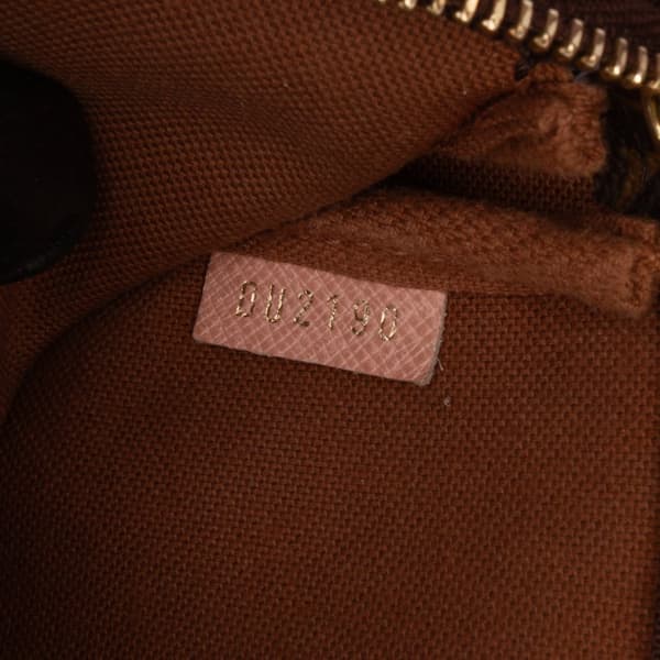 Pre-owned Louis Vuitton Monogram Affiche Mini Pochette Accessoires Brown