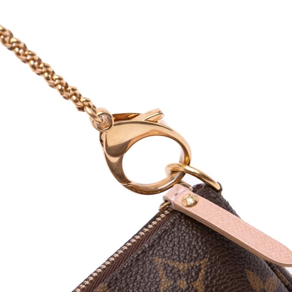 Pre-owned Louis Vuitton Monogram Affiche Mini Pochette Accessoires Brown