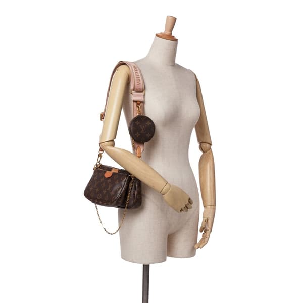 Pre-owned Louis Vuitton Monogram Multi Pochette Accessoires Brown