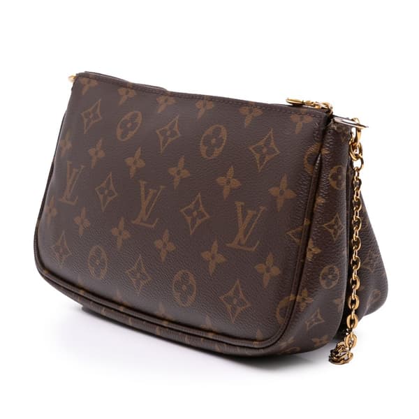 Pre-owned Louis Vuitton Monogram Multi Pochette Accessoires Brown