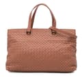 Miniatyrbillede 1 af 10: Pre-owned Bottega Veneta Nappa Intrecciato Satchel Brown