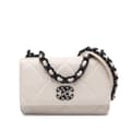Pikkukuva 1 / 10: Pre-owned Chanel Quilted Lambskin 19 Wallet on Chain White