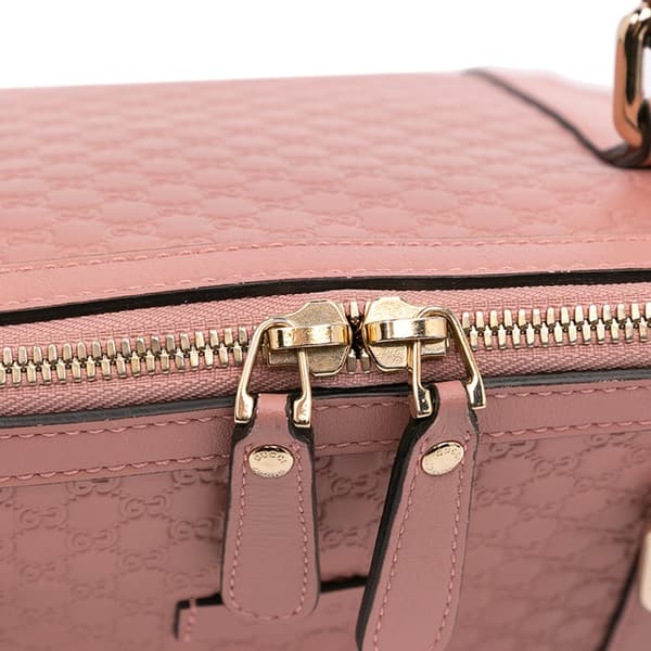 Pre-owned Gucci Medium Microguccissima Dome Satchel Pink