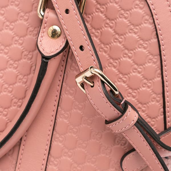 Pre-owned Gucci Medium Microguccissima Dome Satchel Pink