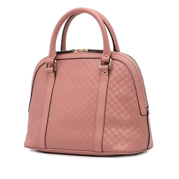 Pre-owned Gucci Medium Microguccissima Dome Satchel Pink